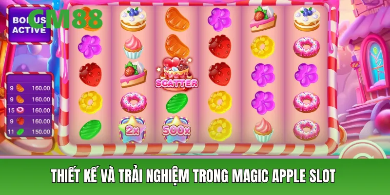 Thiết kế và trải nghiệm trong Magic Apple Slot